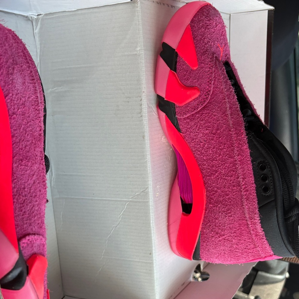 Jordan Women's Sneakers in Pink and Black
